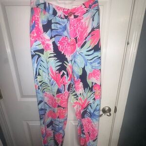 Lilly Pulitzer Floral Tropical Print Pants
